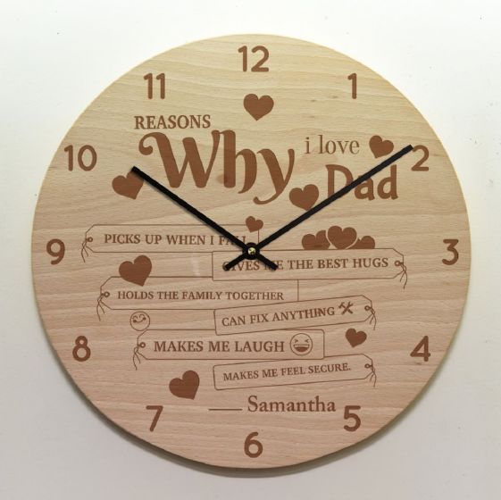 Engraved Clock for Grandfather, Bengaluru, Chennai, Hyderabad