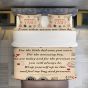 Customized Letter to son quilt, blanket -India