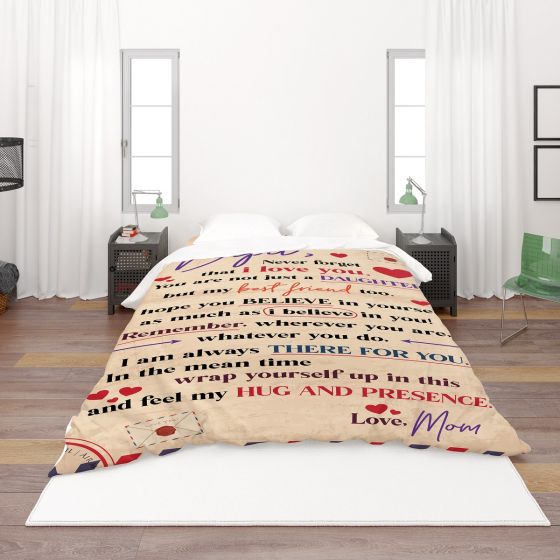 Letter to daughter quilt,blanket