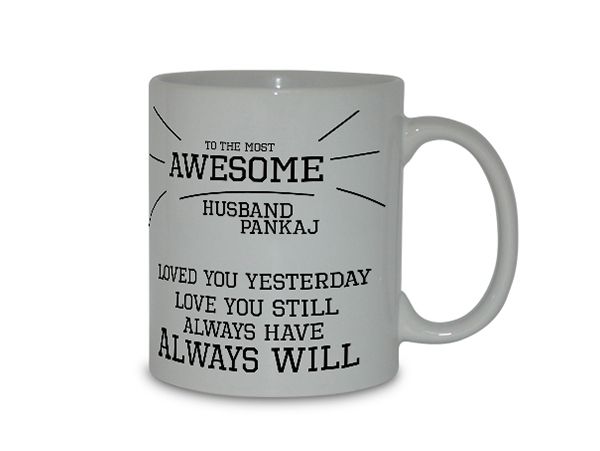 Valentine personalized mugs Bengaluru