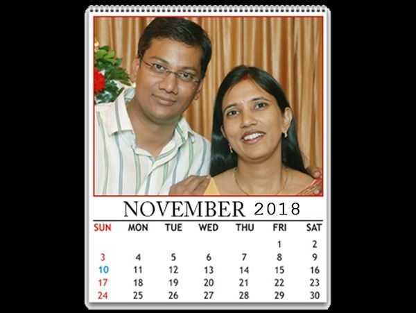 Photo calendar, your photo on calendar, printing on photo calendar