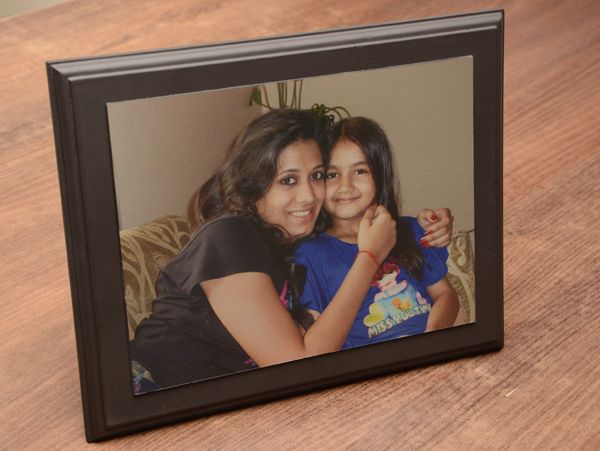 Plaque in Brushed aluminum and MDF: Design Brother