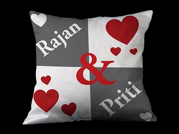 personalized pillow covers with message, names and quotes