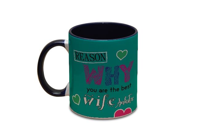 Personalized photo mug for wife