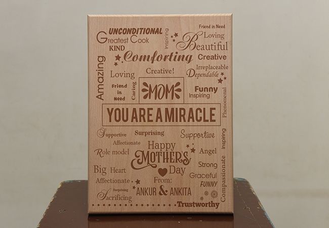 Engraved wooden plaques, Chennai