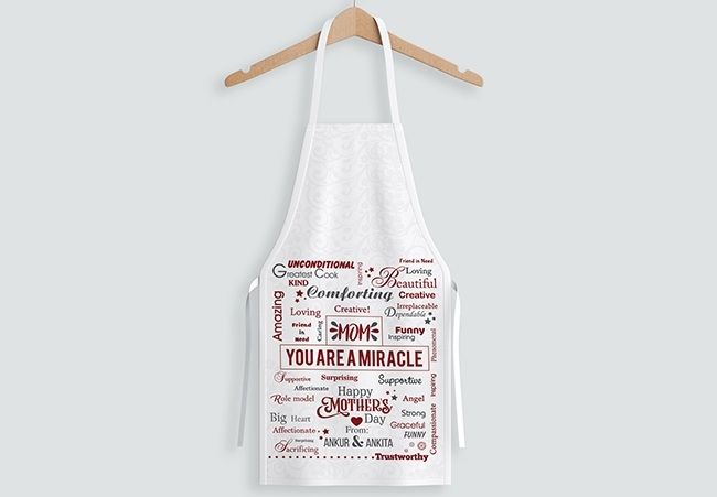 Custom made aprons for mom - Mumbai.