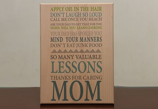 Gift for Mom - Print On Wood. Ahmedabad.