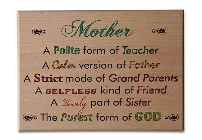 Personalized Wooden Plaque - Forms Of Mom