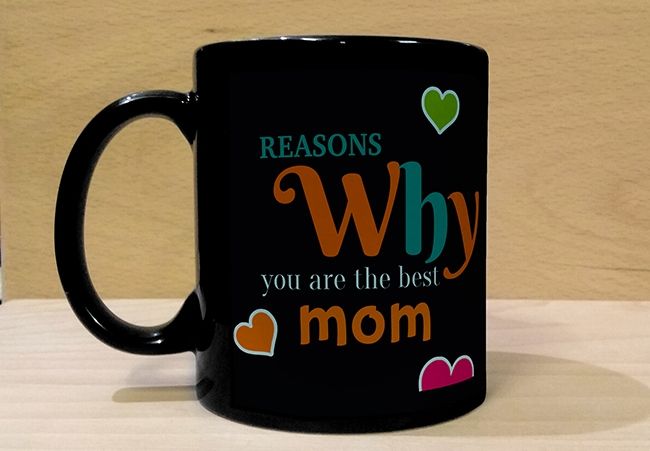 Black Mug for Mom. Mumbai